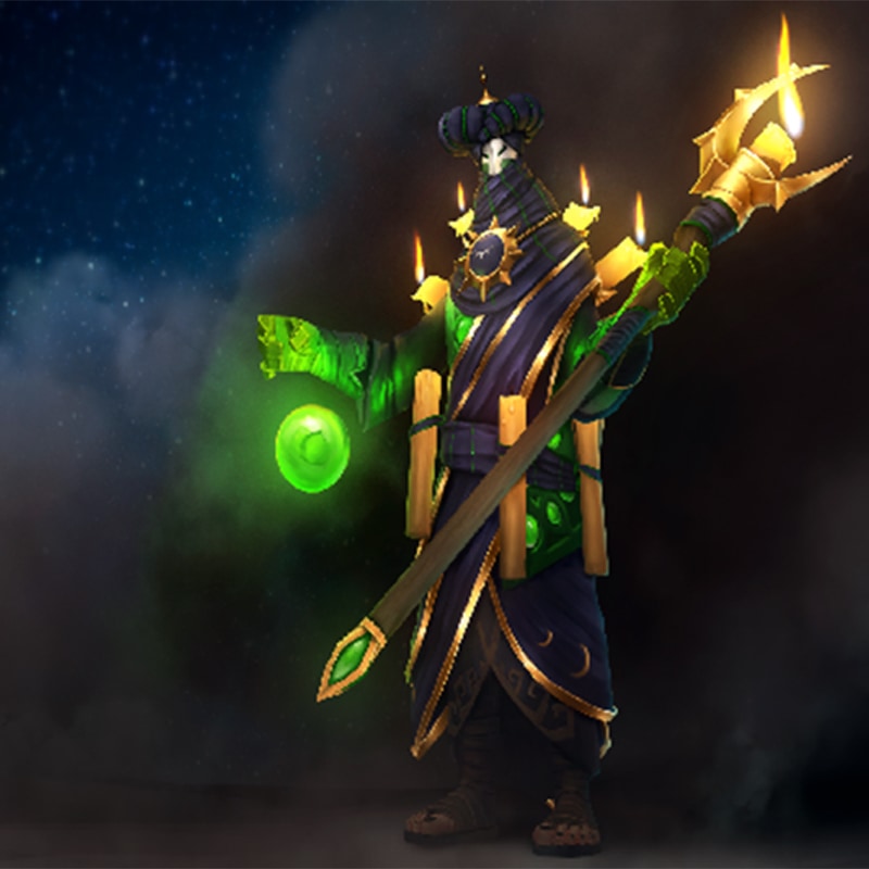 Garb of the Cunning Augur - Rubick 2015 Collector's Cache Set in-game cosmetics Collector's Cache Gift Shop 