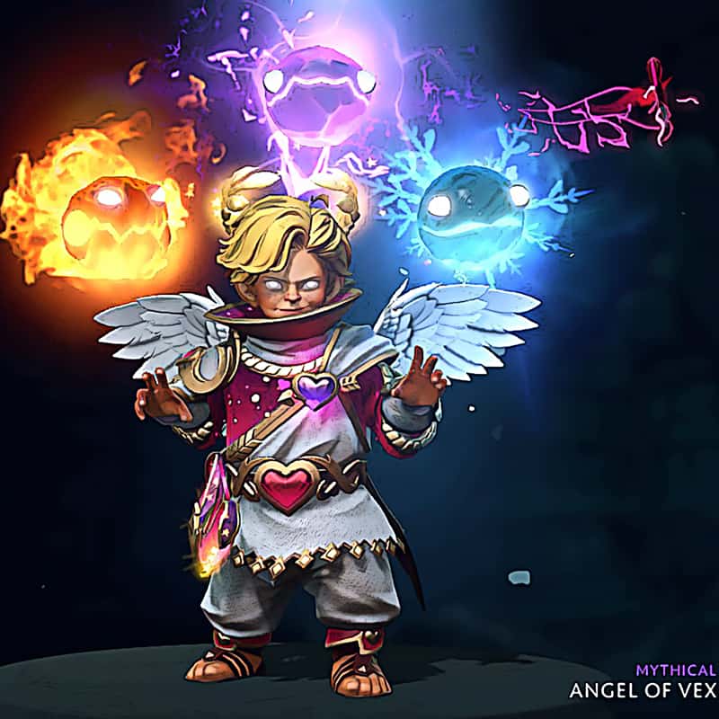 Invoker - Angel of Vex Diretide 2022 Collector's Cache Dota 2 in-game cosmetics preview Collector's Cache Gift Shop