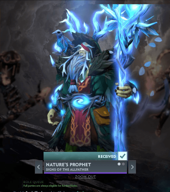 Nature's Prophet - Signs of the Allfather Collector's Cache 2020 in-game cosmetics Collector's Cache Gift Shop 