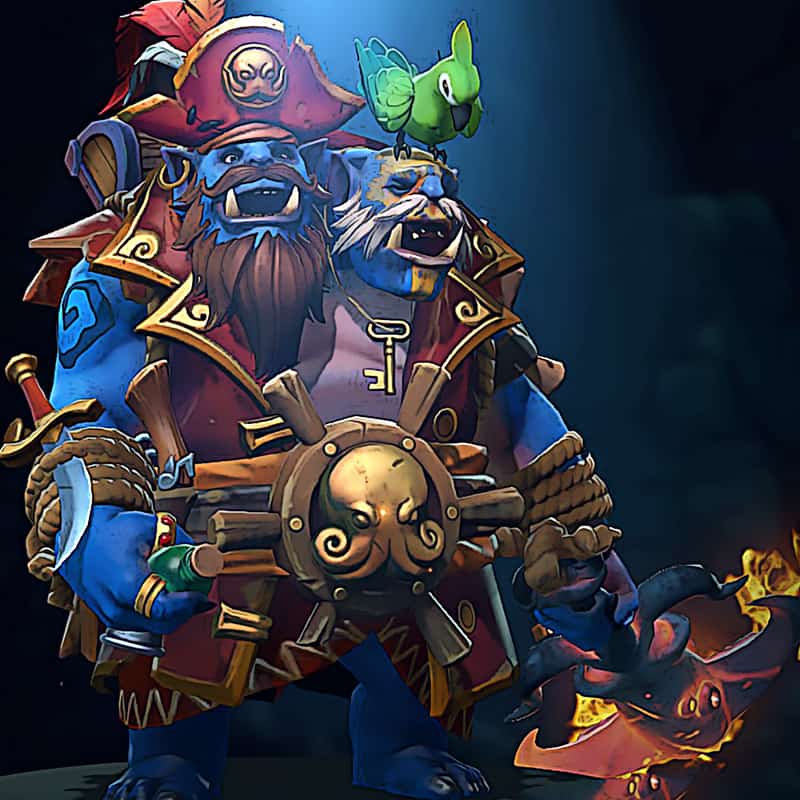 Ogre Magi - Freeboot Fortunes Diretide Collector's Cache 2 Set Dota 2 in-game cosmetics preview Collector's Cache Gift Shop
