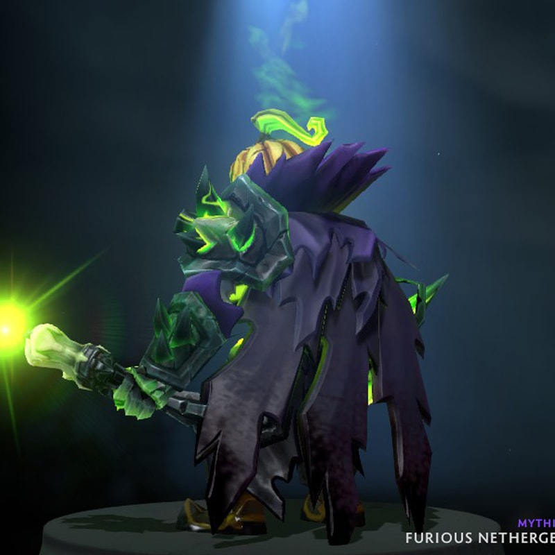 Pugna - Furious Nethergeist Aghanim's Labyrinth 2021 Set in-game cosmetics Collector's Cache Gift Shop 